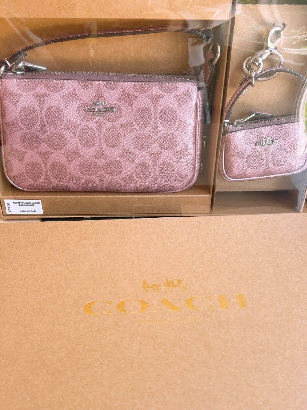 Nwt Coach Boxed Nolita 19 And Charm Set In Signature Canvas CCK96 holiday gift - Picture 13 of 15